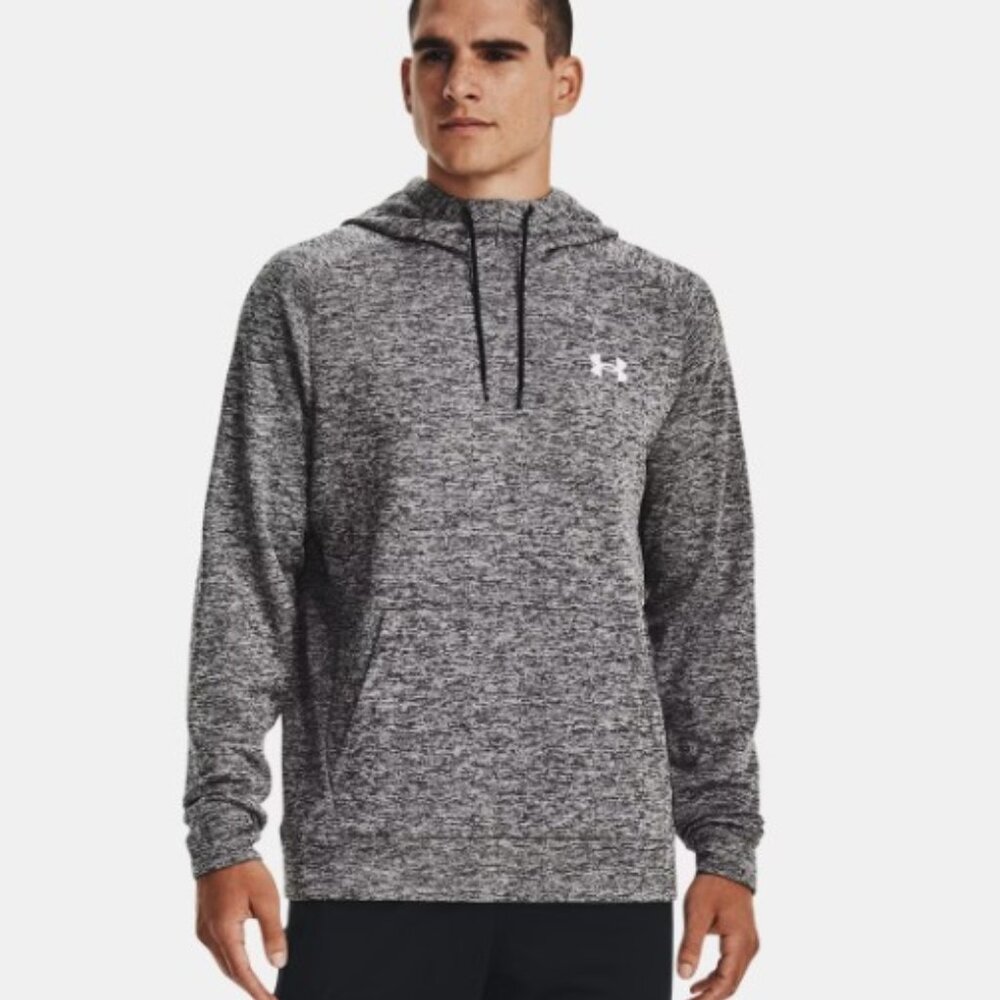 Under Armour Fleece® Twist Men's Hoodie Sweatshirt - Black & Grey - XL. NWT